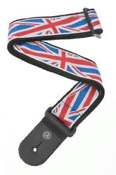 Planet Waves 50A11  World Tour, гитарный ремень, 50мм, "Union Jack", нейлон, кожанные наконечники