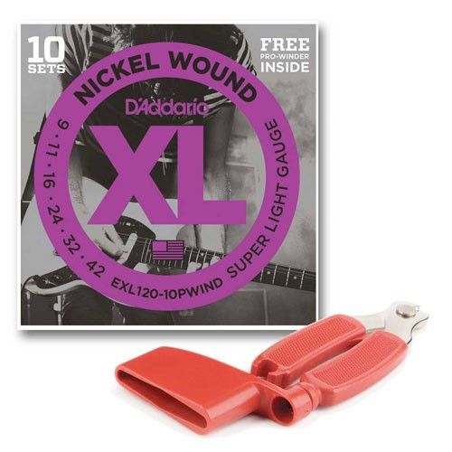 Струны для электрогитары D'ADDARIO EXL120 10PWIND