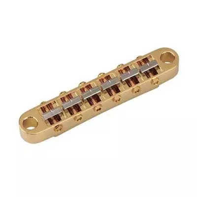 Gotoh Ti103B-G  бридж tune-o-matic, vintage, седла: титан, gold