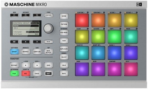 MIDI Контроллер NATIVE INSTRUMENTS Maschine Mikro Mk2 Wht