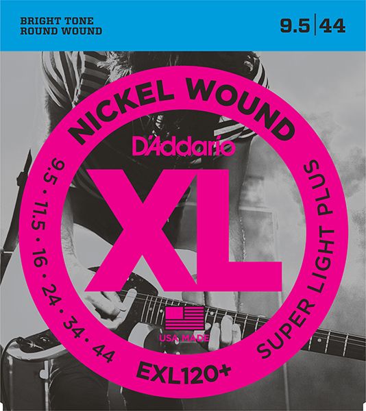 EXL120+ Nickel Wound Super Light Plus, 9.5-44, D'Addario
