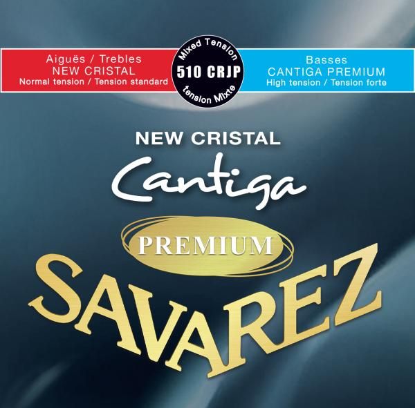 510CRJP New Cristal Cantiga Premium Комплект струн для классической гитары, смешанное нат., Savarez