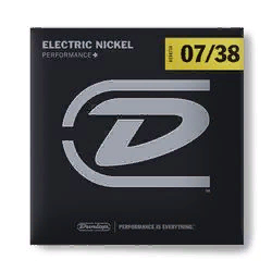 Dunlop DEN0738 Electric Nickel Performance+  струны для электрогитары, никель 07-38