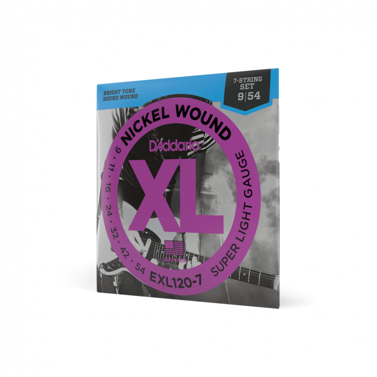 Струны для электрогитары D'ADDARIO EXL120 7