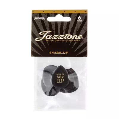 Dunlop 477P205  Упаковка 6 шт. медиаторов JazzTone Pointed