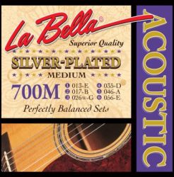 700M Silver-Plated  Medium, 13-56, La Bella
