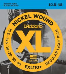 EXL110+ Nickel Wound Regular Light Plus, 10.5-48, D'Addario