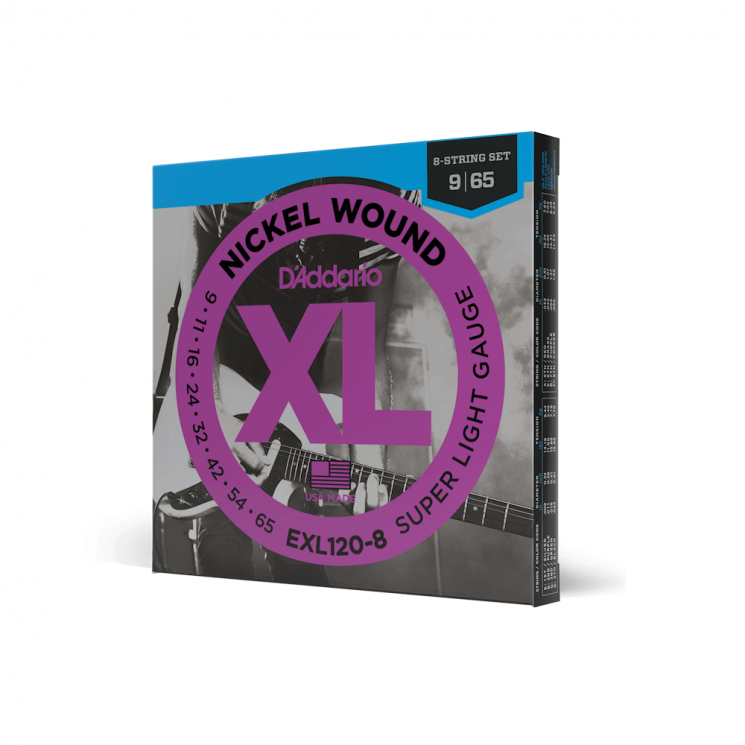 Струны для электрогитары D'ADDARIO EXL120 8