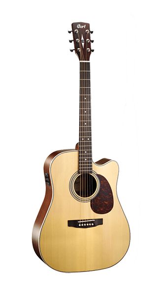 MR600F-NS MR Series Электро-акустическая гитара, с вырезом, цвет натуральный матовый, Cort