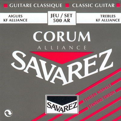 500AR Alliance Corum Комплект струн для классической гитары, норм.натяжение, посеребренные, Savarez