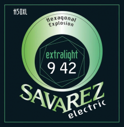 Savarez H50XL  Hexagonal Explosion Extra Light, струны для электрогитары 9-42, никелевое покрыт