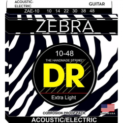 ZAE-10 Комплект струн для электро-акустической гитары, 10-48, DR