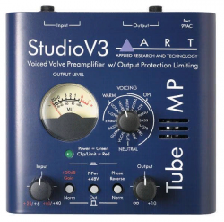 ART TUBE MP Studio V3  ламп. предус, версия "Variable Valve Voicing", фант. 48V, OPL, индик. вых. ур