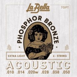 Струны для акустической гитары LA BELLA 7 GPT