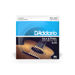 Струны для 12-ти струнной акустической гитары D'ADDARIO EJ35