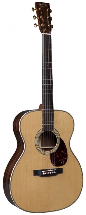 Martin OM-28 MODERN DELUXE  акустическая гитара с кейсом, Folk, цвет натуральный