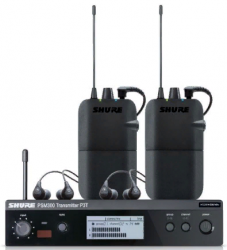 SHURE P3TER112TW K3E Система персонального мониторинга PSM300, 686-710 МГц, металлический бодипак P3R и пластиковый бодипак P3RA, 2 x наушники SE112GR