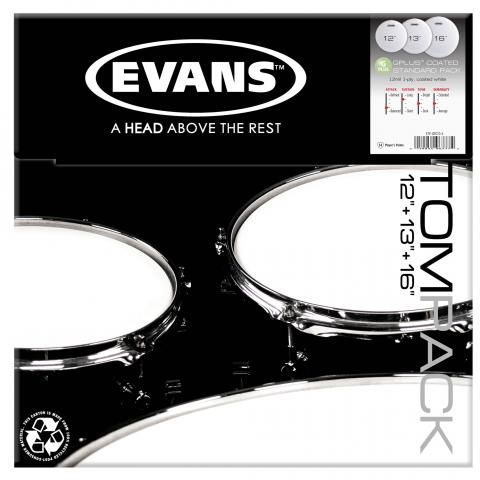 ETP-G12CTD-S G12 Coated Standard Набор пластика для том барабана 12"/13"/16", Evans