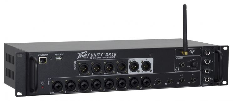 PEAVEY Unity DR 16 - Цифровой 16-канальный микшерный пульт с Wi-Fi и Ethernet...