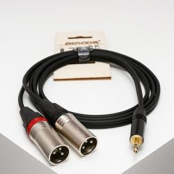 MJ2XM-2m Y-кабель 3,5мм миниджек - 2 XLRm, 2м, SHNOOR