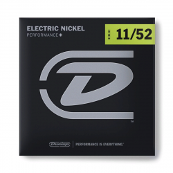 Dunlop DEN1152 Electric Nickel Performance+  струны для электрогитары, никель 11-52