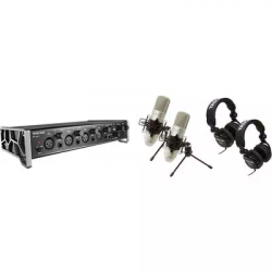 Tascam TrackPack 4x4  Комплект для подкастинга, включающий, аудиоинтерфейс US-4x4, высококачественны
