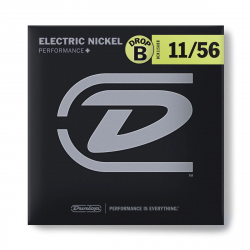 Dunlop DEN1156DB Electric Nickel Performance+  струны для электрогитары, DROP B, никель 11-56