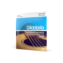 Струны для 12-ти струнной акустической гитары D'ADDARIO EJ38