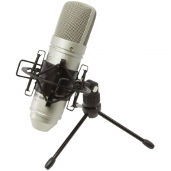 Tascam TM-80  Конденсаторный микрофон, 20Гц-20кГц, Max SPL : 136dB (at 1kHz=1% THD), ч-сть -38dB +/ -