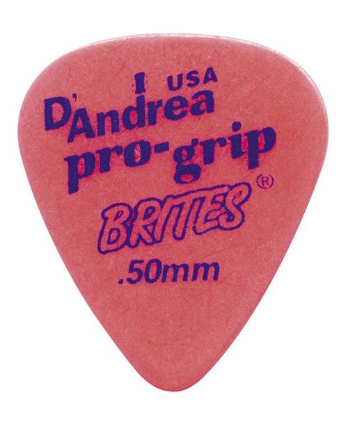 RPGB351-050TH ProGrip Brites Медиаторы, дерлин, 72шт, 0.50мм, D'Andrea