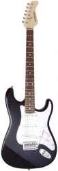 Fernandes LE-1Z 3S BLK/ L  электрогитара Stratocaster SSS, цвет - чёрный