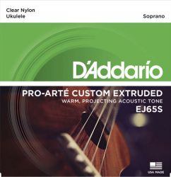 EJ65S Pro-Arte Custom Extruded Комплект струн для укулеле сопрано, D'Addario
