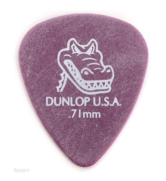 417P.71 Gator Grip Медиаторы, 12шт, толщина 0,71мм, Dunlop