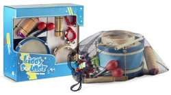 STAGG CPK-04- набор перкуссии включающий: маршевый барабан с палочками, тамбурин с пластиком и без, маракасы, шейкеры и другие забавные шумелки. Идет в комплекте с мешком для переноски