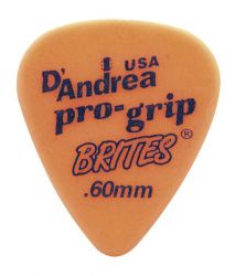 RPGB351-060TM ProGrip Brites Медиаторы, дерлин, 72шт, 0.60мм, D'Andrea