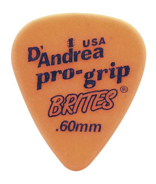 RPGB351-060TM ProGrip Brites Медиаторы, дерлин, 72шт, 0.60мм, D'Andrea