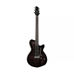 Godin XTSA Trans Black Flame  MIDI-гитара, цвет - чёрный, прозрачный