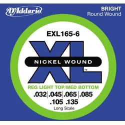 D`Addario EXL-165-6  XL 6 Струны для шестиструнной бас-гитары