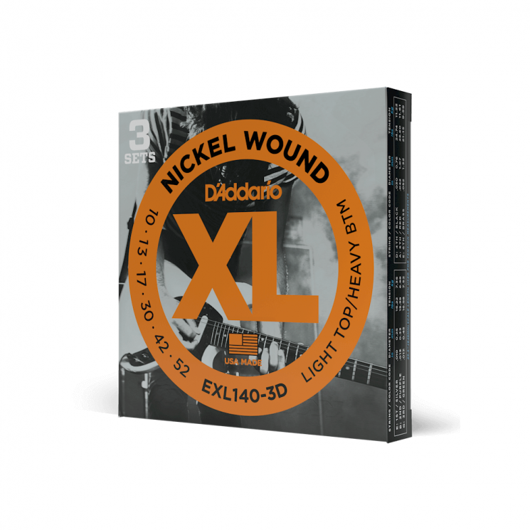 Струны для электрогитары D'ADDARIO EXL140 3D