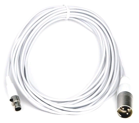 Audix CBLM25W  Микрофонный кабель 7,6м, d3,3 мм, Mini-XLRf - XLRm, для сери Micros и MicroBoom, белый