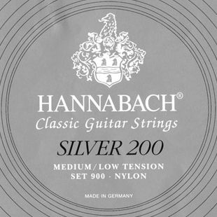 900MLT SILVER 200 Комплект струн для классической гитары нейлон/посеребренные Hannabach