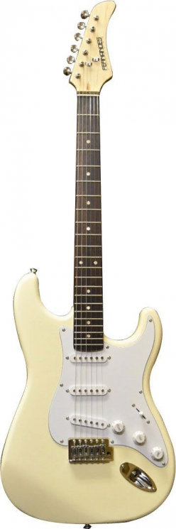 Fernandes LE-1Z 3S CW/ L  электрогитара Stratocaster SSS, цвет - кремовый