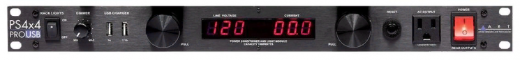 ART SP4x4PROUSB  cтабилизатор питания, подсветка, индикатор напряжения, макс. мощ. 1800Вт, USB-заряд
