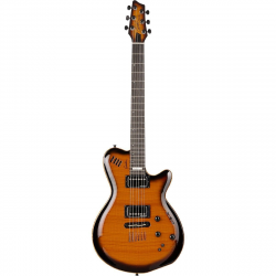 Godin LGX SA Cognac Burst Flame 3A  MIDI-гитара, цвет - санбёрст, глянцевый