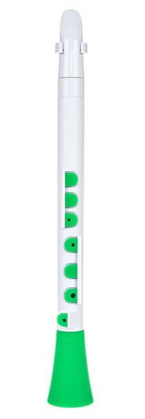 NUVO Dood (White/Green) блок-флейта DooD, строй С (до), материал - АБС-пластик,...