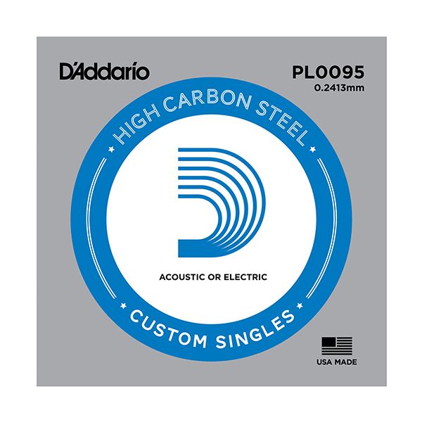 PL0095 Plain Steel D'Addario