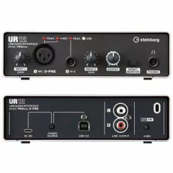 Steinberg UR12  Звуковой USB-интерфейс, 24бит/ 192кГц, 2in/ 2out, 1Mic, 1 Hi-Z