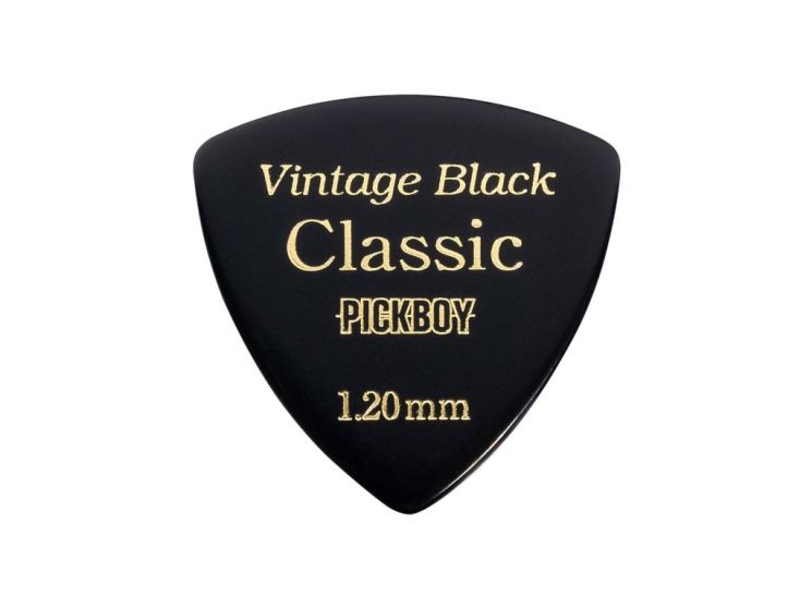 GP-04BL/120 Celluloid Vintage Classic Black Медиаторы 50шт, толщина 1.20мм, Pickboy