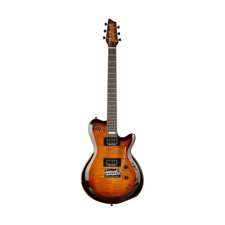 Godin LGXT SA Cognac Burst Flame 2A  MIDI-гитара, цвет - санбёрст, глянцевый