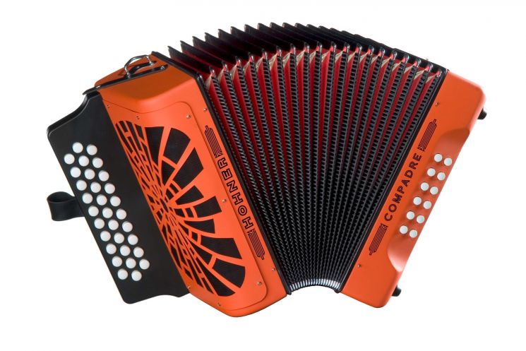 Аккордеон диатонический HOHNER Compadre GCF orange